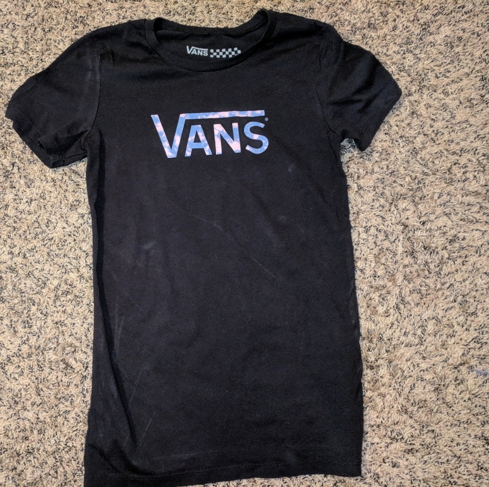 Womens Black Vans T Shirt